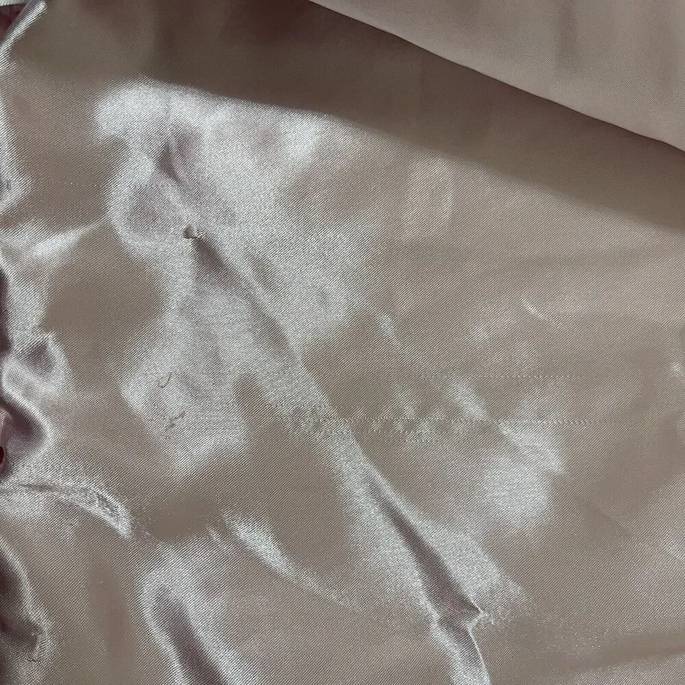 Carter's Pink Rosette Swirl Baby Blanket Satin Ruffle Trim Back Security Lovey